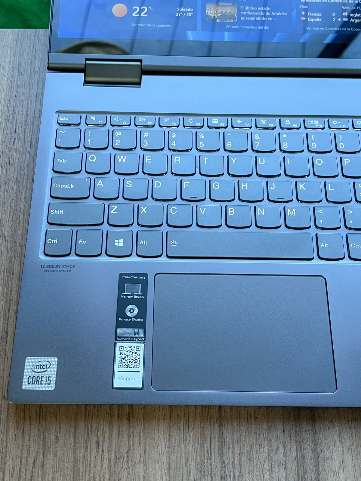 Lenovo Yoga C740 360° | Intel i5 10ma Gen | 8GB RAM | 512GB SSD NVMe | Pantalla 15.6” FHD Touch