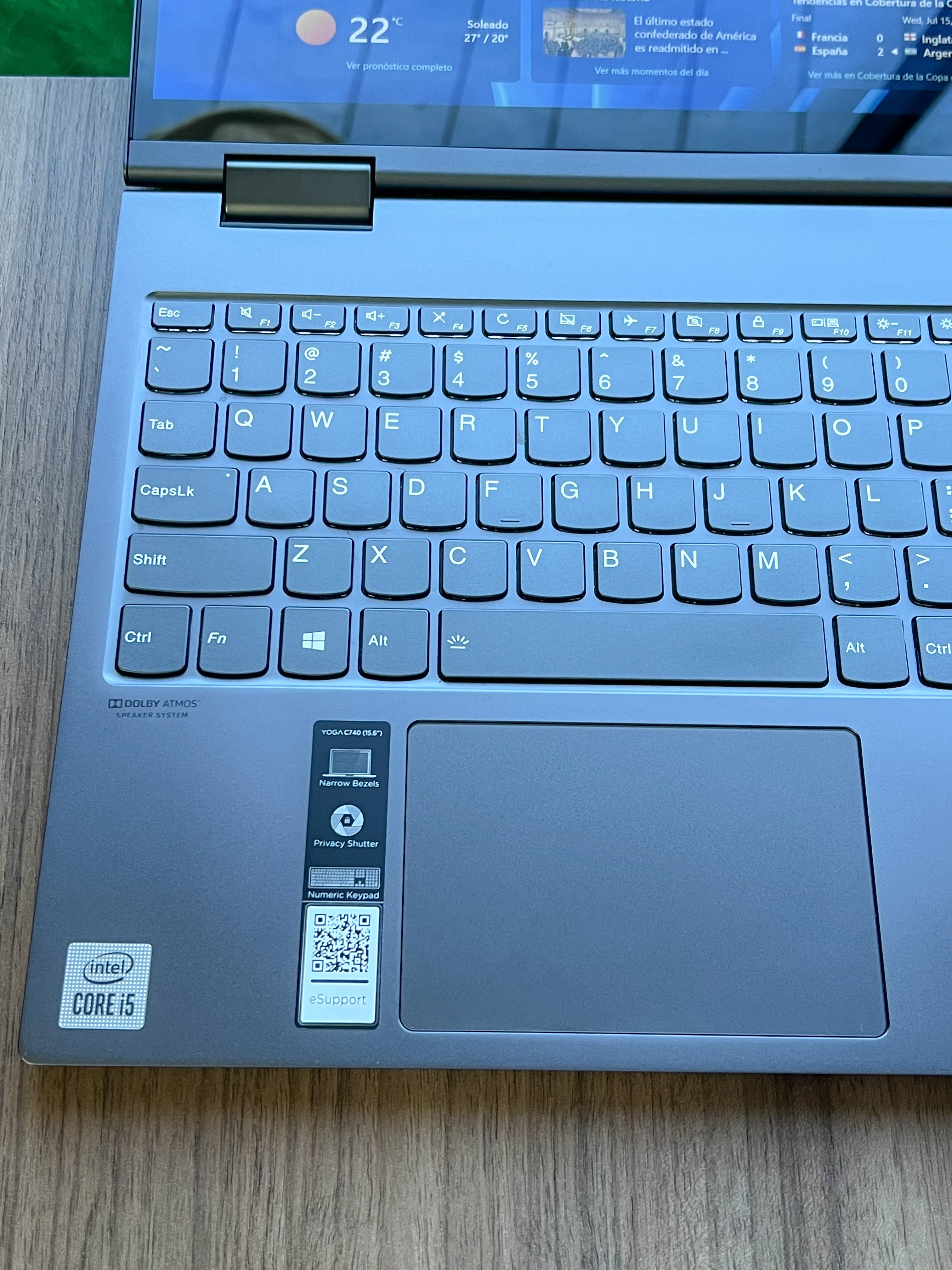Lenovo Yoga C740 360° | Intel i5 10ma Gen | 8GB RAM | 512GB SSD NVMe | Pantalla 15.6” FHD Touch