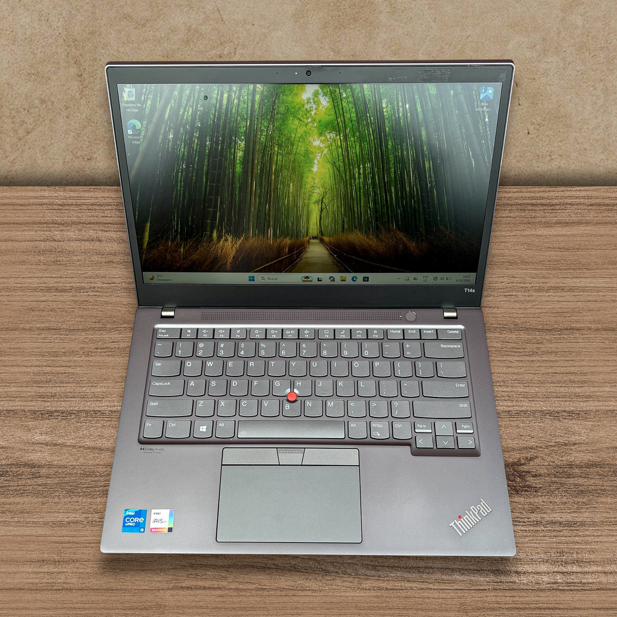 Lenovo Thinkpad T14s Gen 2 | Intel Core i5-1145G7 | 8 GB RAM | 256 GB SSD NVMe | Pantalla 14" FHD